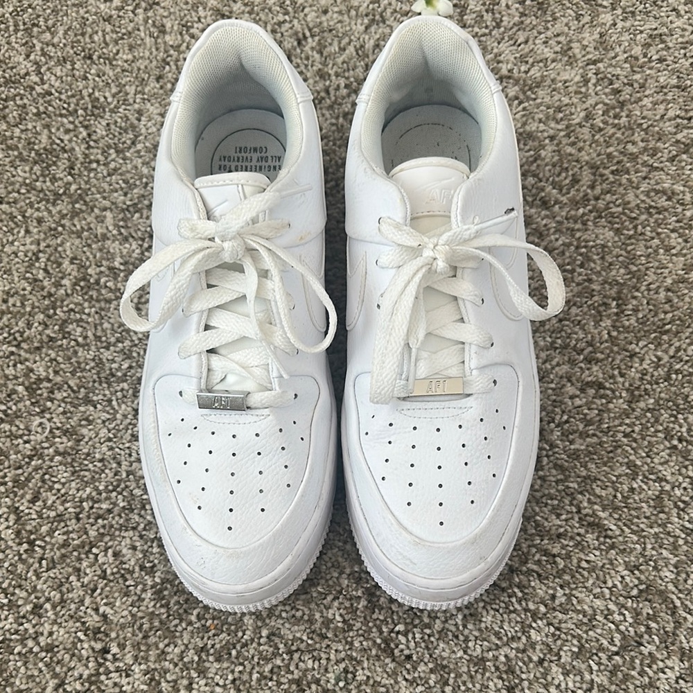 Nike Platform Airforce Ones Athletic Sneakers